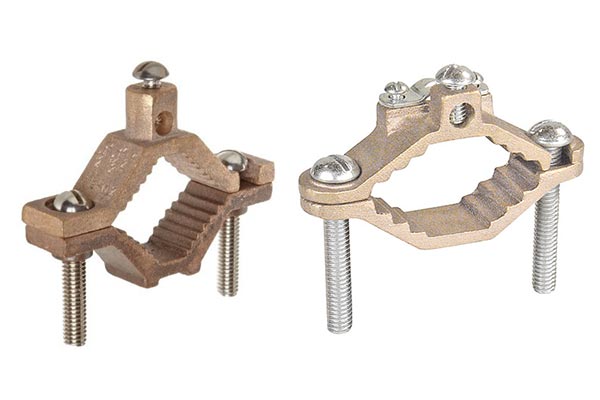 EXTERIOR EARTH BONDING CLAMPS E15 FOR 12MM UPTO 50MM PIPES LONG LENGTH 