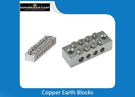 copper earth blocks   copper earthing accessories