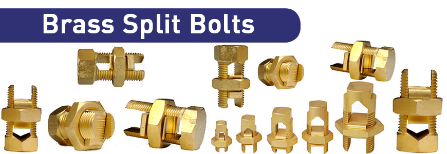 brass split bolts copper earthing accessories