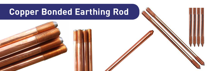 copper bonded earthing rod copper earthing accessories
