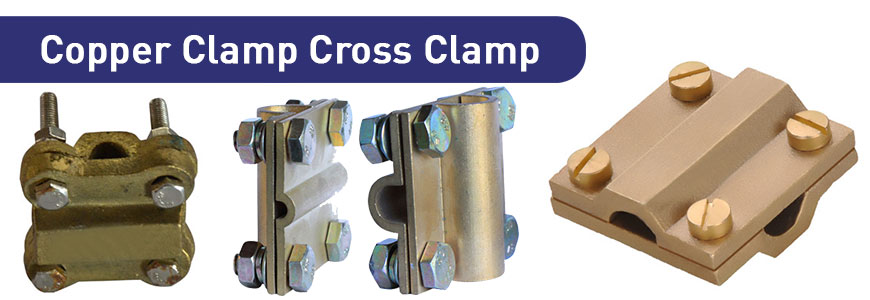 copper clamp cross clamp copper earthing accessories
