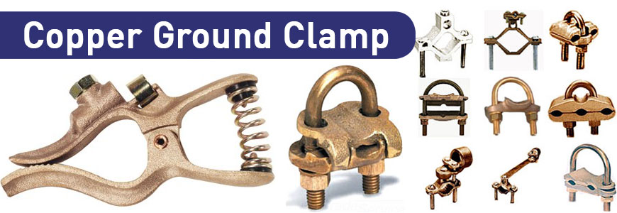 copper ground clamp copper earthing accessories