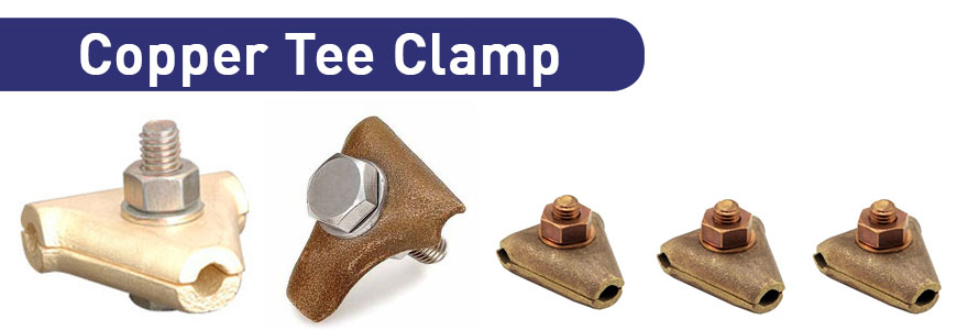 copper tee clamp copper earthing accessories