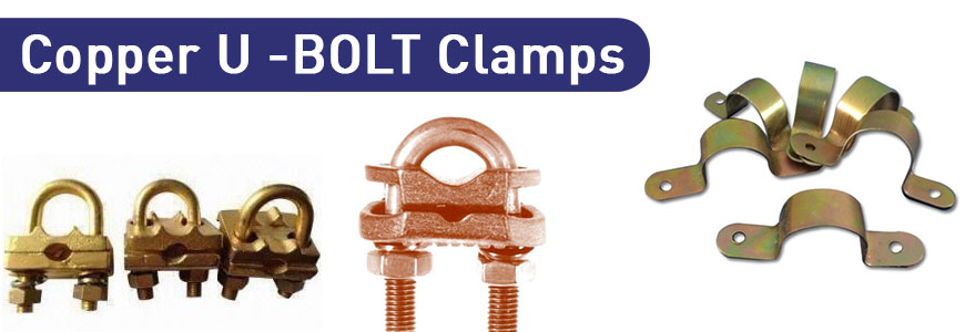 copper u bolt clamps copper earthing accessories