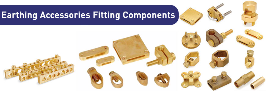 earthing accessories fitting components copper earthing accessories
