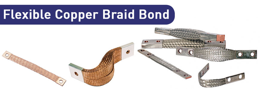flexible copper braid bond copper earthing accessories