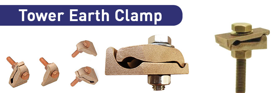 tower earth clamp copper earthing accessories