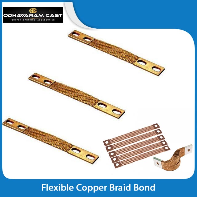 products flexible copper braid bond copper earthing accessories