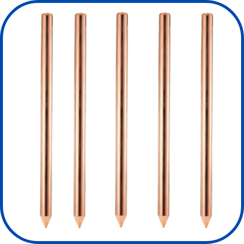 copper bonded earthing rod unthreaded