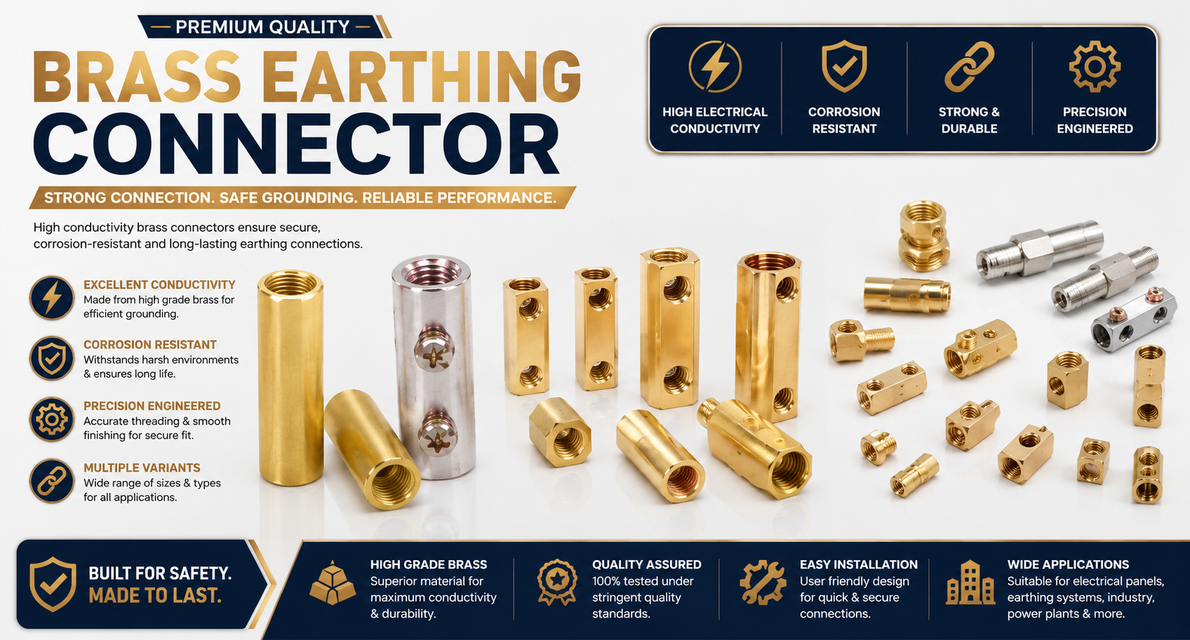 brass earthing connector copper earthing accessories brass earthing connector copper earthing accessories