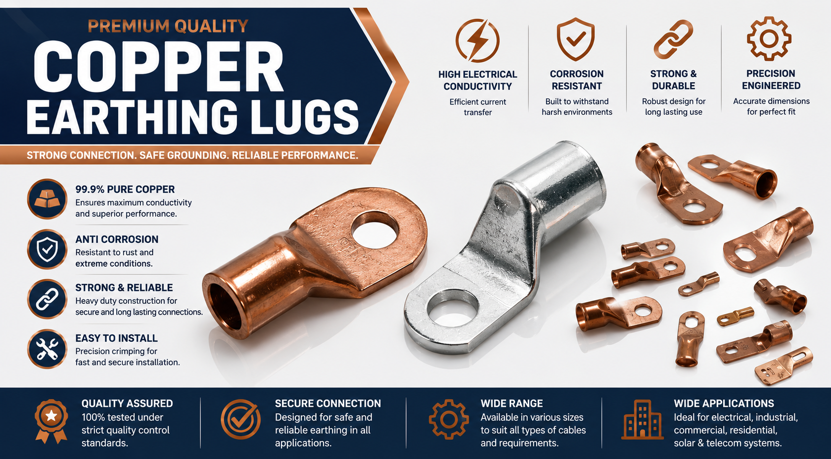 copper earthing lugs copper earthing accessories copper earthing lugs copper earthing accessories