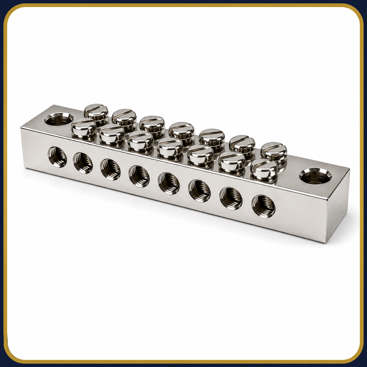 8 way double screw earth block copper earthing accessories 8 way double screw earth block copper earthing accessories
