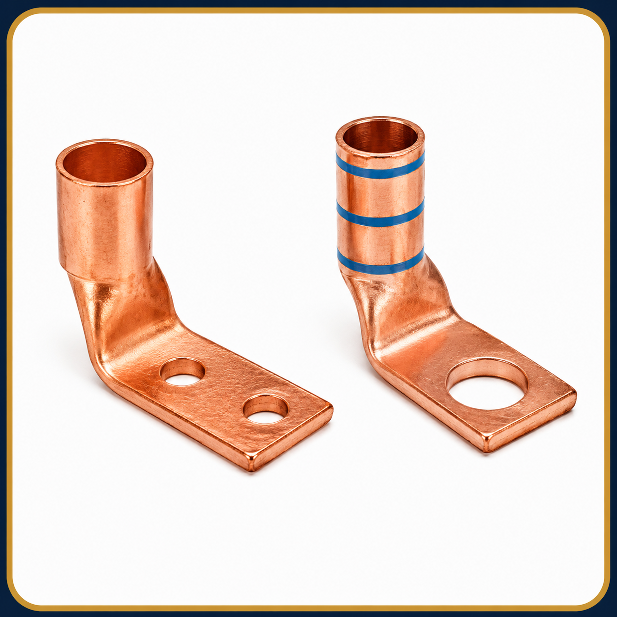 copper lugs one hole long barrel 90°pad copper earthing accessories copper lugs one hole long barrel 90°pad copper earthing accessories