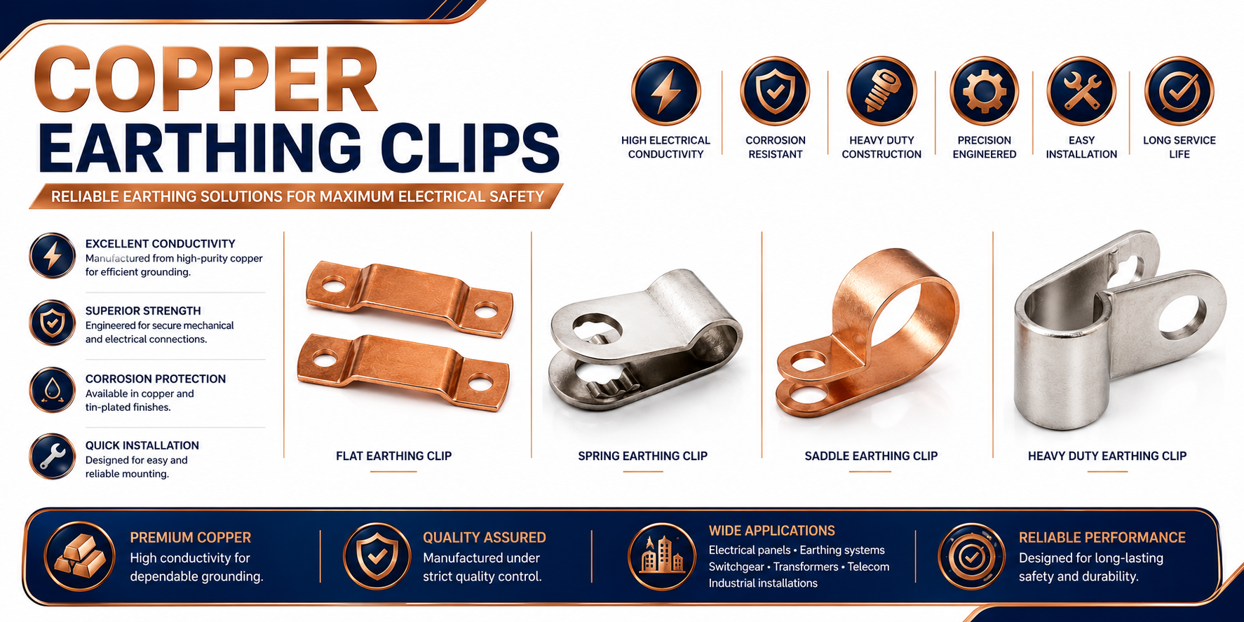 copper earthing clips copper earthing accessories copper earthing clips copper earthing accessories
