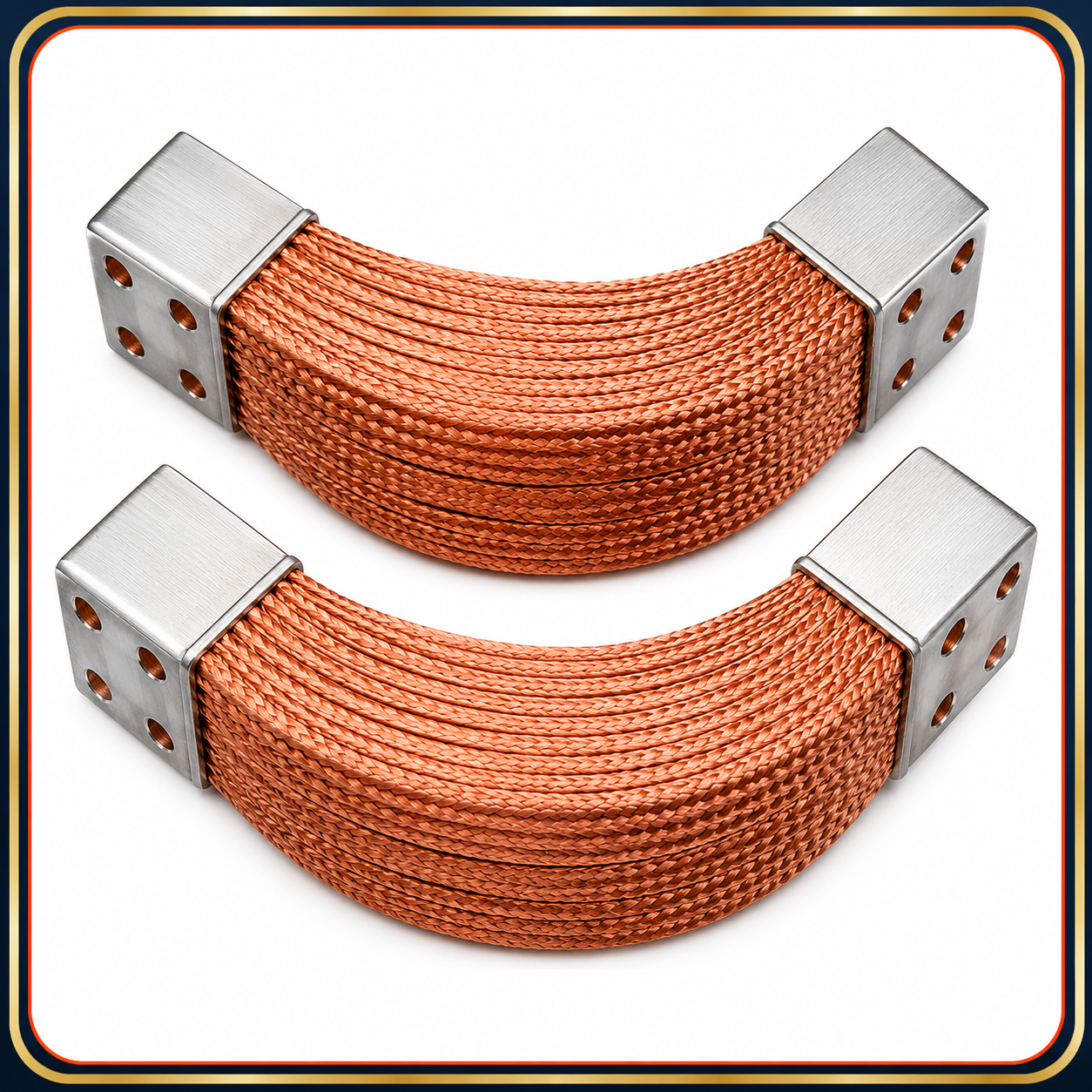 copper braid with tinned 2 hole copper earthing accessories copper braid with tinned 2 hole copper earthing accessories