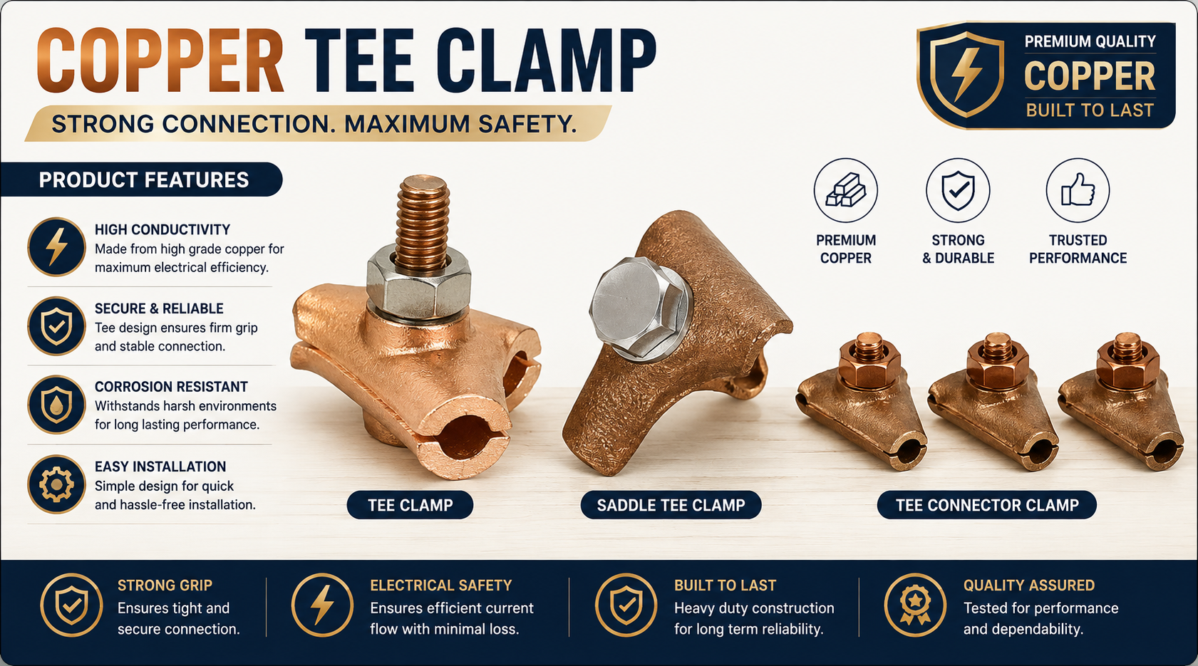 Copper Tee Clamp