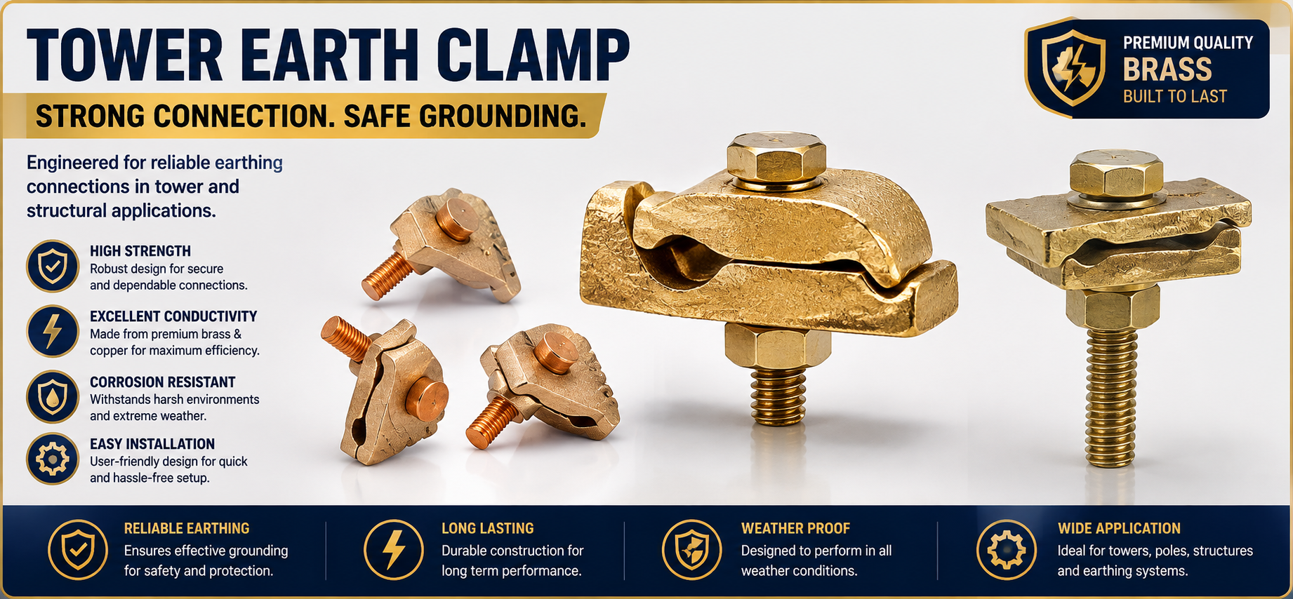 Tower Earth Clamp