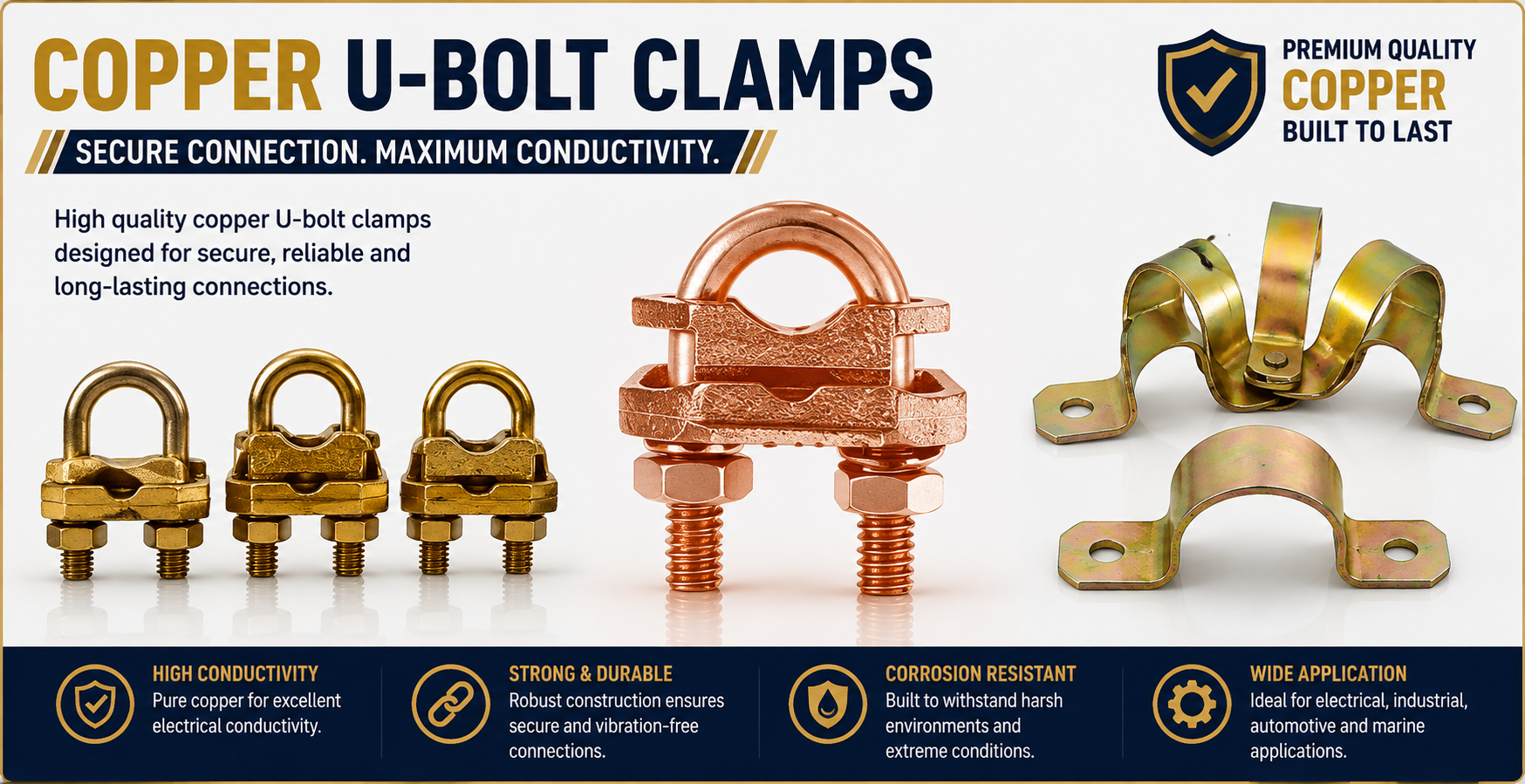 Copper U -BOLT Clamps Copper U-BOLT Clamps