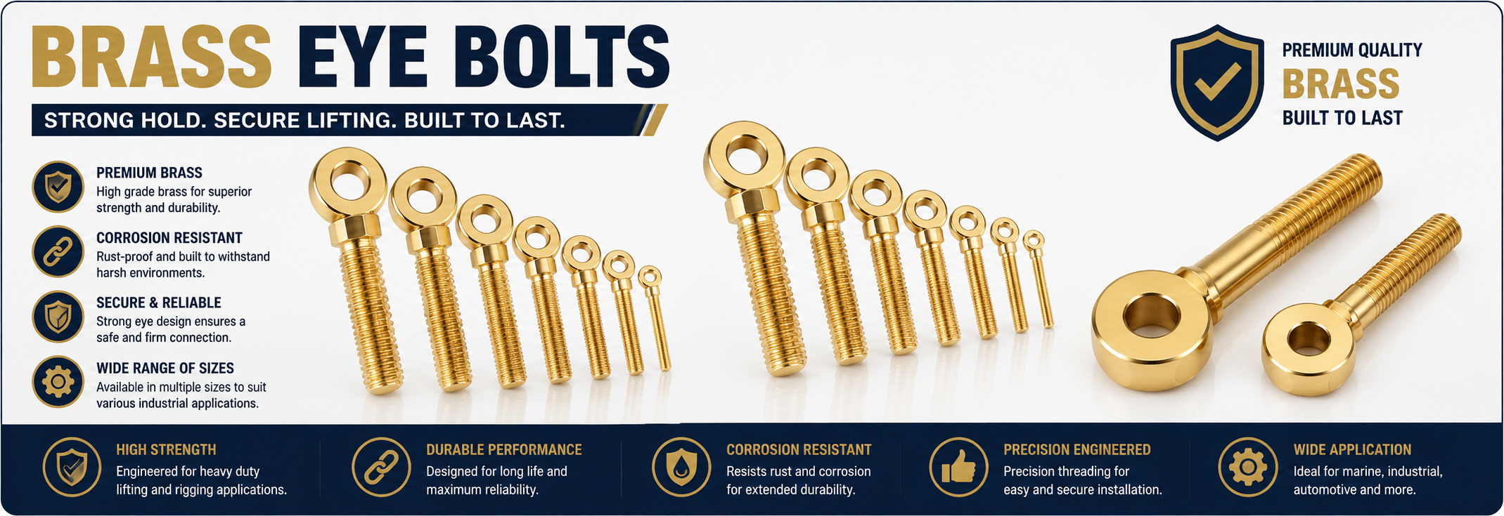 Brass Eye Bolts Brass Eye Bolts