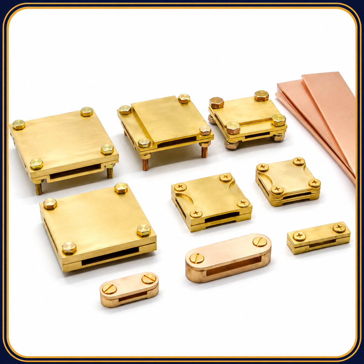 Brass Square Tape Clamp