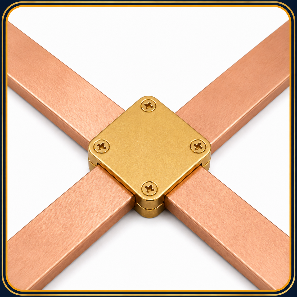 Brass Square Tape Clamp
