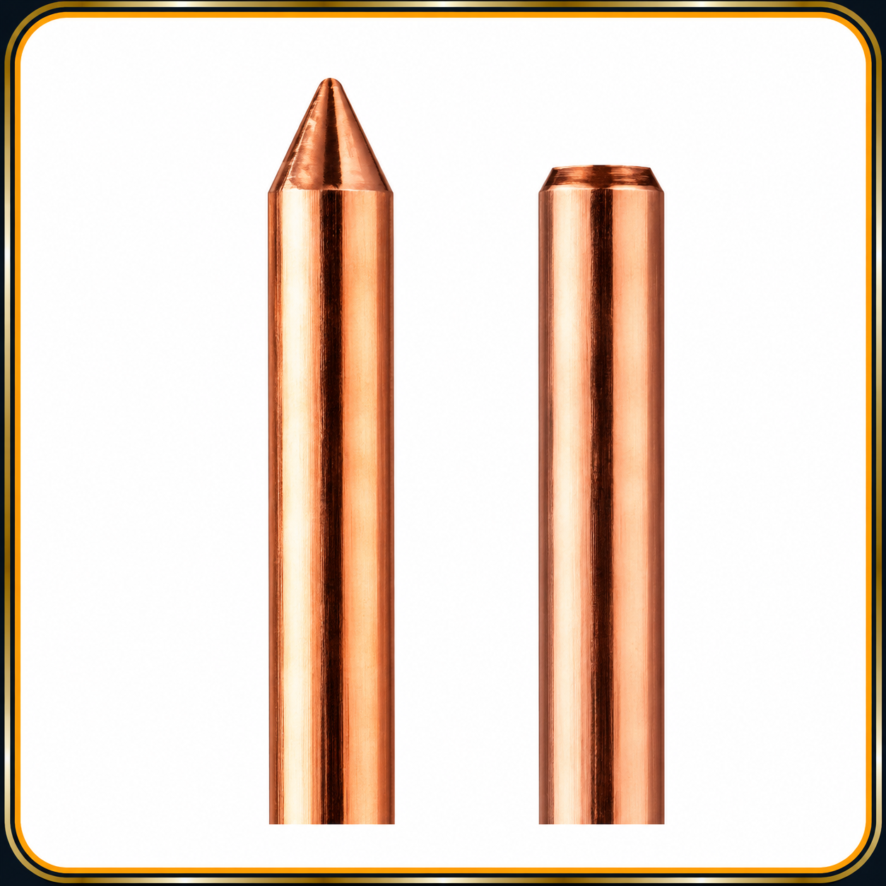 Copper Bonded Earthing Rod Unthreaded