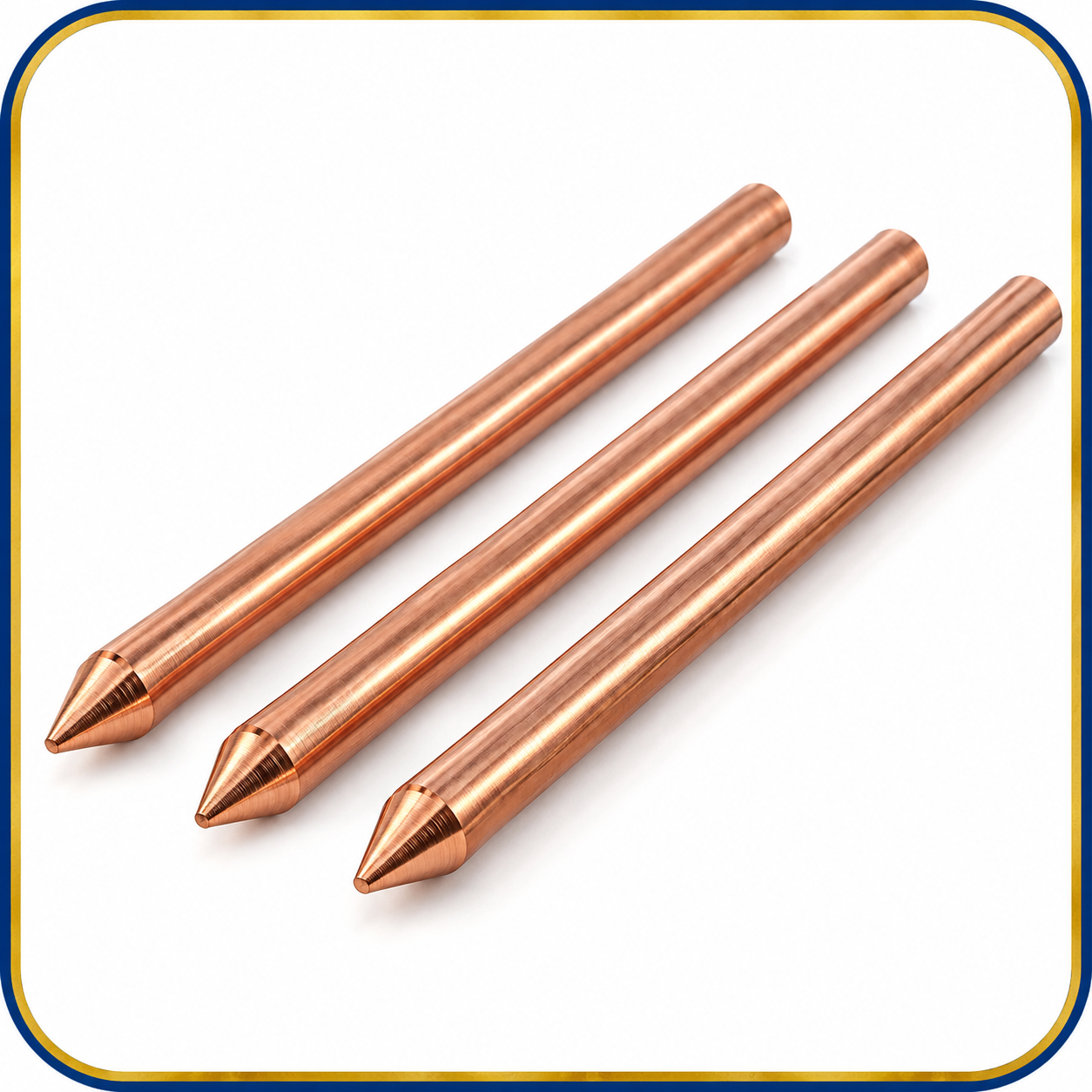 Copper Bonded Earthing Rod Unthreaded