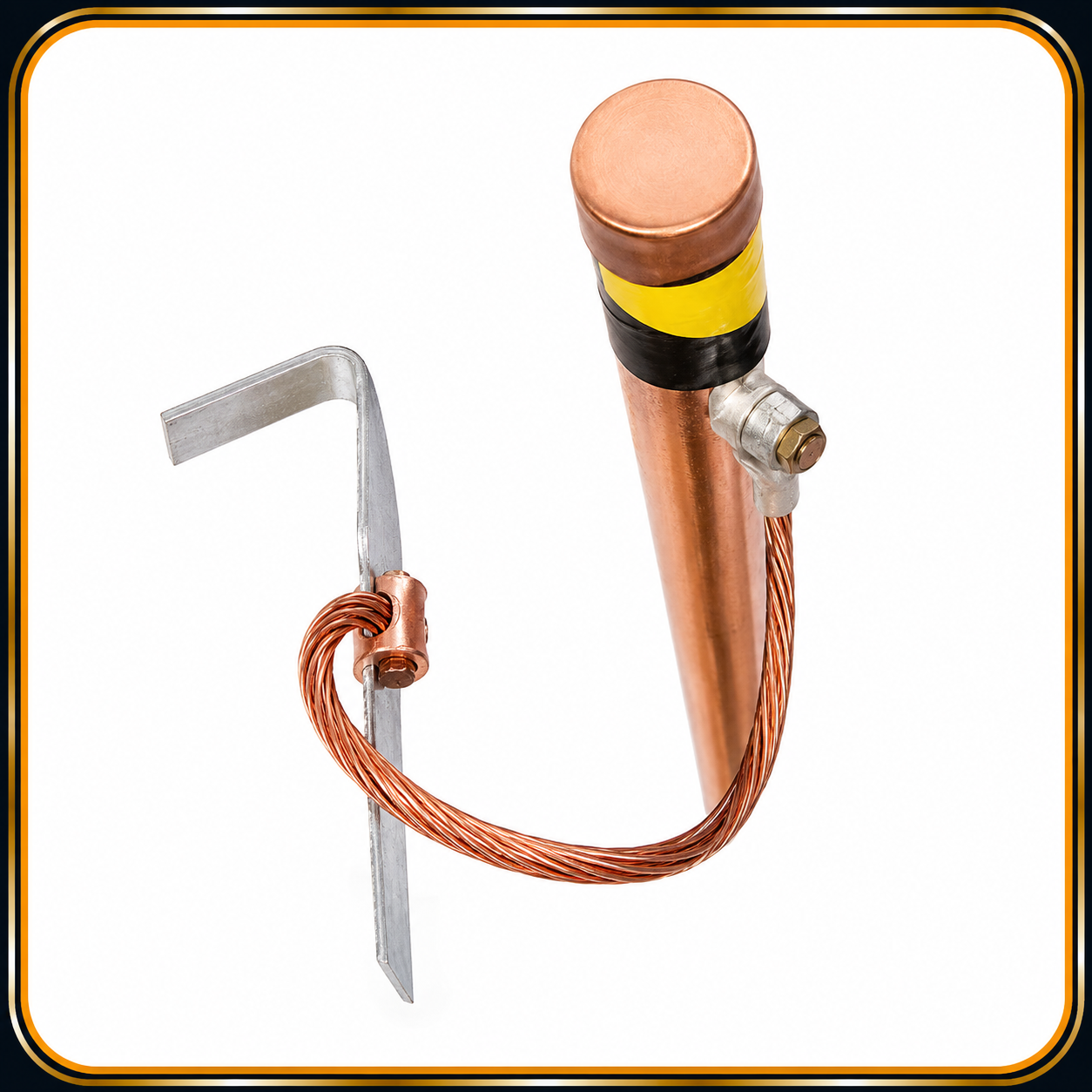 Copper Bonded Earthing Rod Unthreaded