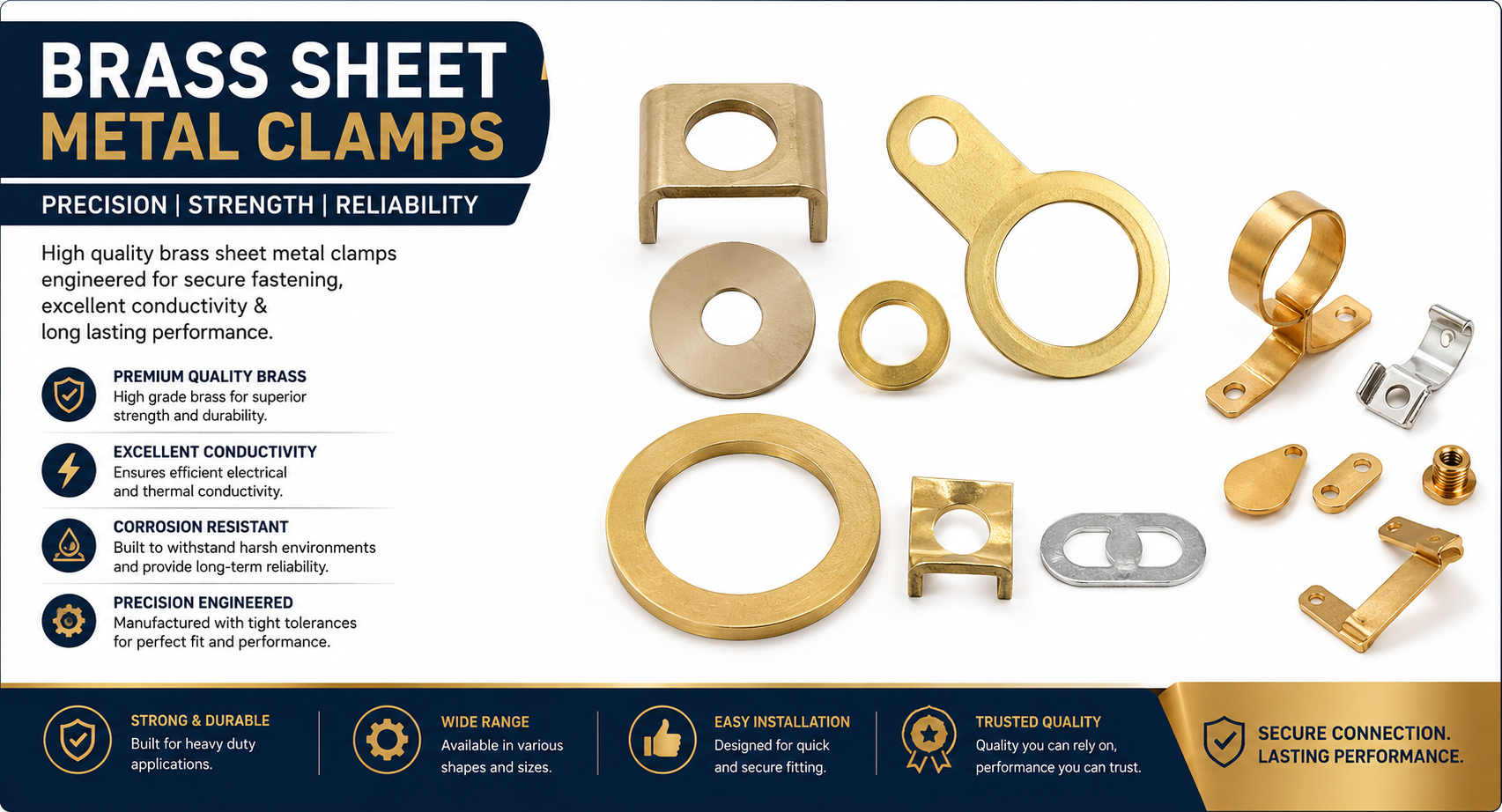 Brass Sheet Metal Clamps Brass Sheet Metal Clamps